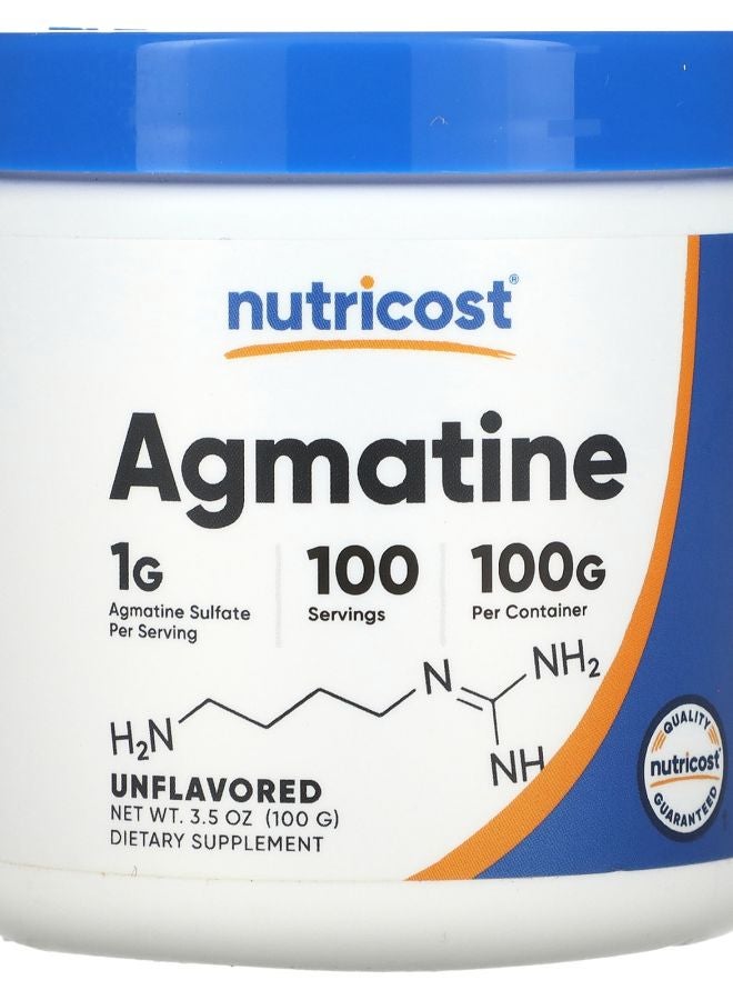 Nutricost Agmatine Unflavored 3.5 oz (100 g)