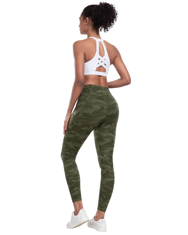 LZYVOO Leggings with Pockets for Women, 6 Packs Soft High Waisted Tummy Control Workout Yoga Pants(Camo-L) - Image 5