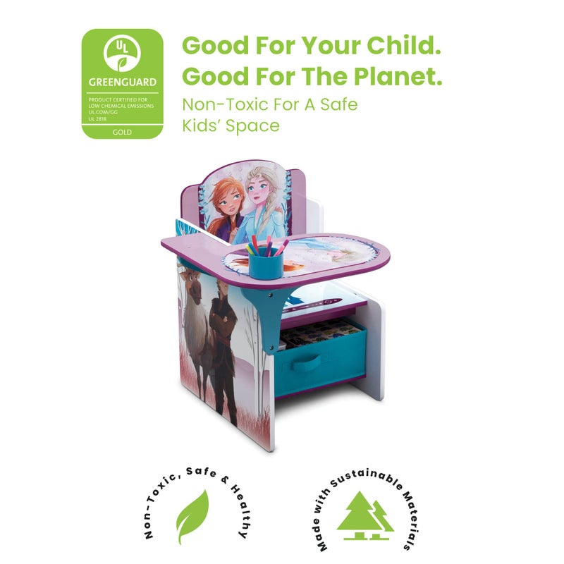 Delta Children Chair Desk With Storage Bin, Disney Frozen - Image 3