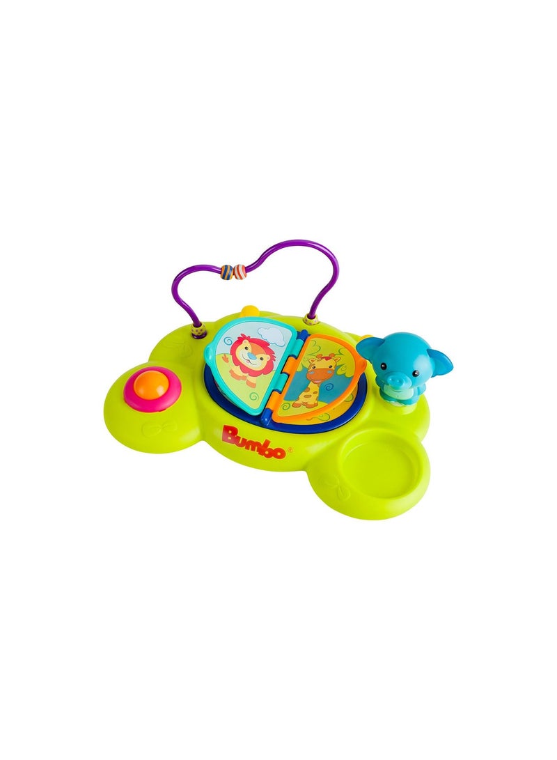 Bumbo – Playtop Safari –  Multi-activity play tray , Sticks to any smooth surface , For babies from 3 months +  ( Multicolour ) - Image 2