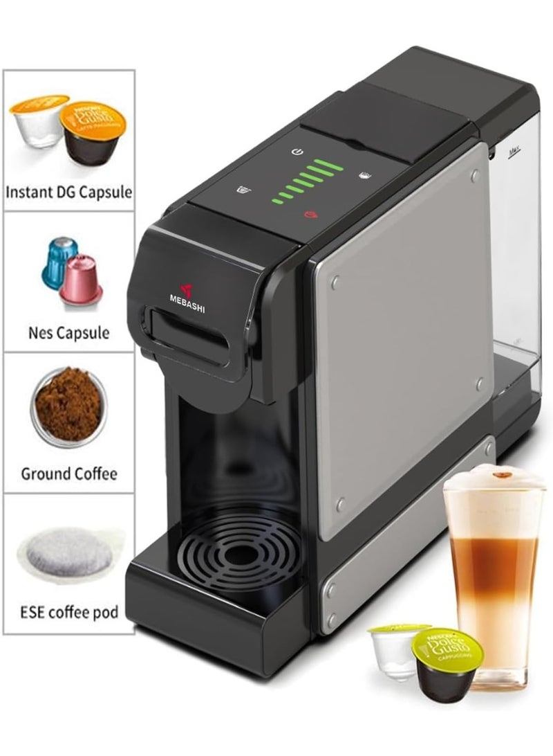 MEBASHI Multi Capsule Coffee Machine, 3-in-1 Compatible with Nespresso and Dolce Gusto, 19 Bar, Touchscreen Control| 1450 W (ME-CEM303) - Image 2