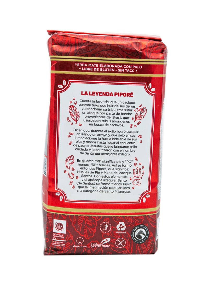 Pipore Yerba Mate Golden Seleccion Especial Packet Despalada Organic Original Hot and Cold Tea Gluten Free Gives Energy Improves Strength Immune System Unique Flavour (500 Grams) - Image 3
