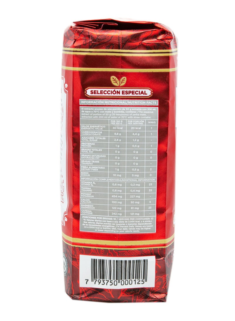 Pipore Yerba Mate Golden Seleccion Especial Packet Despalada Organic Original Hot and Cold Tea Gluten Free Gives Energy Improves Strength Immune System Unique Flavour (500 Grams) - Image 5