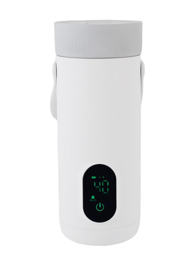 USB Rechargeable Travel Electric Kettle 350ml, Battery Powered Hot Water Boiler for Tea Coffee, Portable Cordless Cup for Car, Camping, Outdoor Use - Image 1