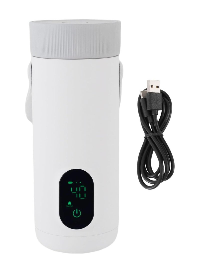 USB Rechargeable Travel Electric Kettle 350ml, Battery Powered Hot Water Boiler for Tea Coffee, Portable Cordless Cup for Car, Camping, Outdoor Use - Image 2