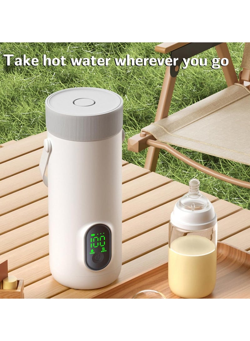 USB Rechargeable Travel Electric Kettle 350ml, Battery Powered Hot Water Boiler for Tea Coffee, Portable Cordless Cup for Car, Camping, Outdoor Use - Image 5