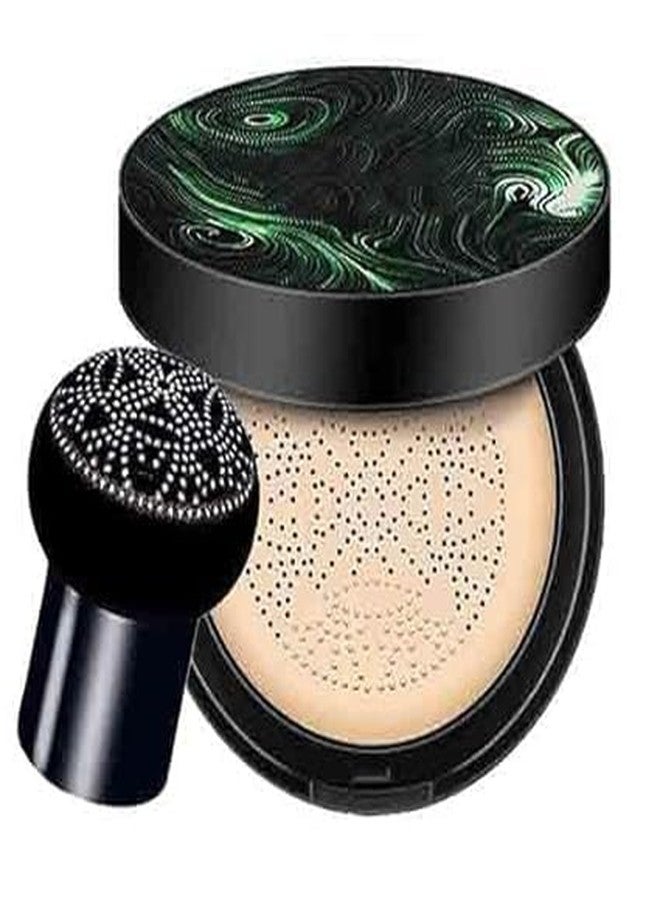 VIHANCO Air Cushion BB Cream Foundation, Light Ivory, Full Coverage, with Mushroom Head Applicator - Image 1
