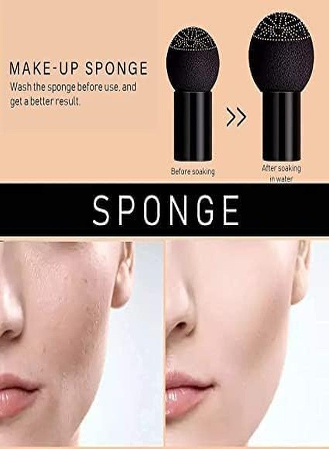 VIHANCO Air Cushion BB Cream Foundation, Light Ivory, Full Coverage, with Mushroom Head Applicator - Image 2
