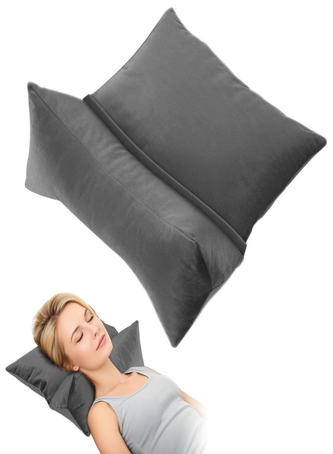 AmazeCov 2-in-1 Cervical Pillow for Neck & Shoulder Pain Relief - Adjustable Zippered Neck Support for Sleeping, Office & Travel, Spine Protection (Dark Gray) - Image 1