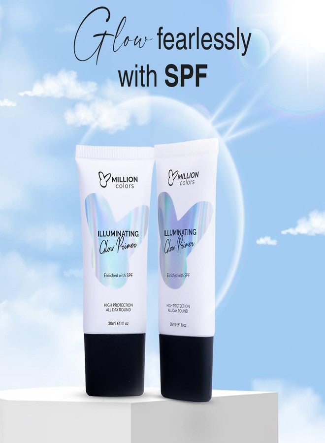 Million Colors Dual Glow Combo Illuminating Strobe Cream for Face | Rose Gold and Gold Strobe Cream + Primer + Face Highlighter | Hydrating Makeup Base with SPF | Infused With Hyaluronic Acid, Niacinamide, Jojoba Oil & Shea Butter for Radiant Skin 30Ml (Gold and Rose Gold) - Image 4