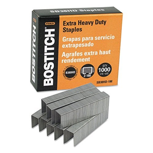 Bostitch SB38HD1M Heavy-Duty Premium Staples, 3/16-Inch Leg Length, 1000/Box - Image 3