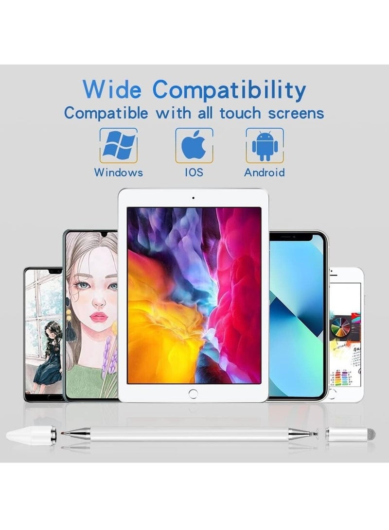 Stylus For IPad Stylus Magnetic Disc Universal Stylus Pens Touch Screens For Apple/iPhone/iPad Pro/Mini/Air/Android/Microsoft/All Capacitive Touch Screens - White - Image 2