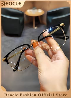 REOCLE Multifocus Reading Glasses Progressive Multifocal Reader Anti Blue Light Computer Frame Eyeglasses Multi Focus Transition Eyeglasses  - Image 1