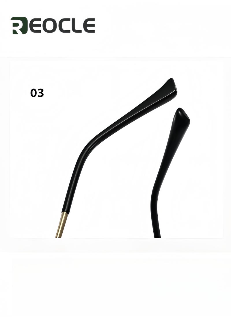 REOCLE - Multifocus Reading Glasses Progressive Multifocal Reader Anti Blue Light Computer Frame Eyeglasses Multi Focus Transition Eyeglasses - Image 1