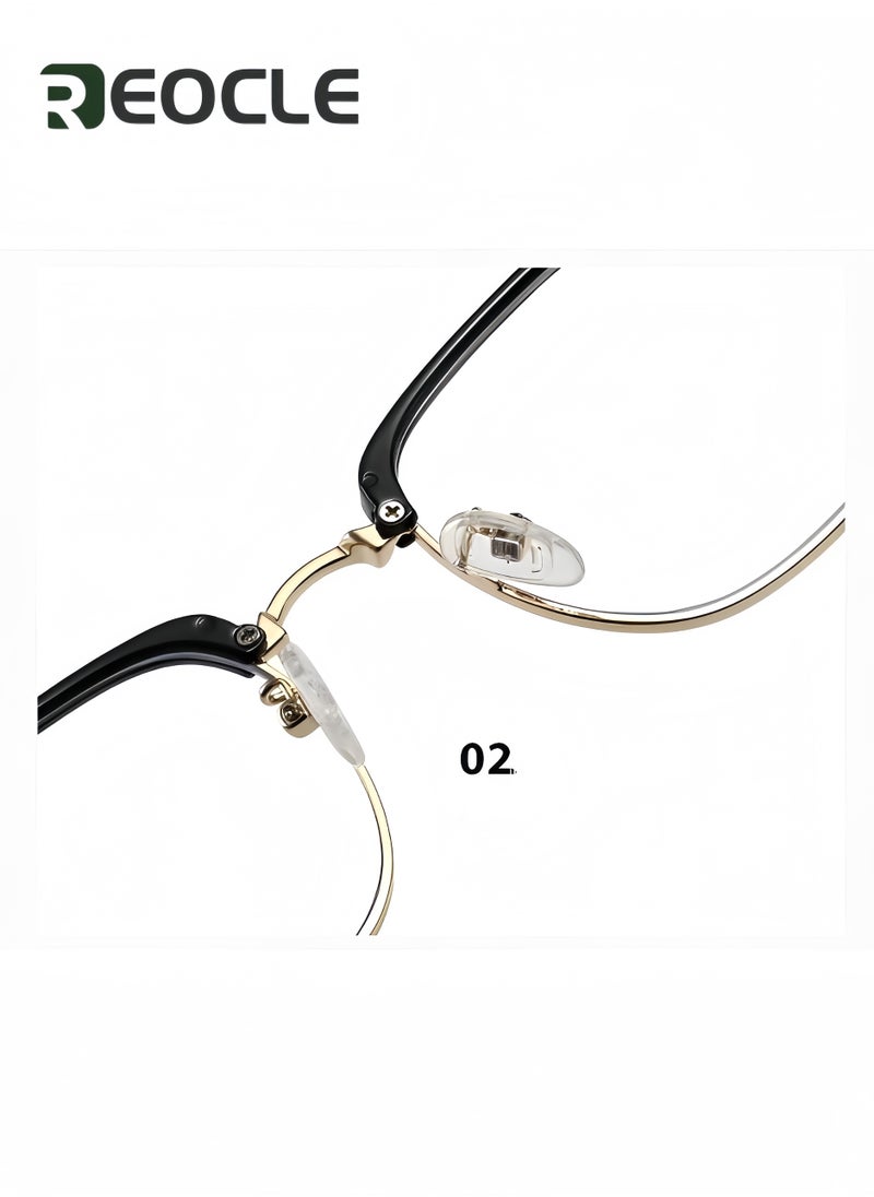 REOCLE - Multifocus Reading Glasses Progressive Multifocal Reader Anti Blue Light Computer Frame Eyeglasses Multi Focus Transition Eyeglasses - Image 1