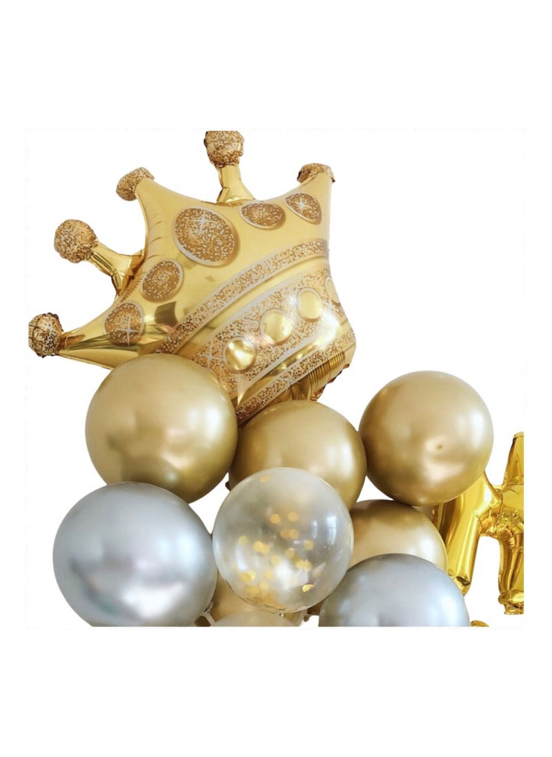 LA FIESTA - Crown Foil Balloon for Princess Birthday Decorations for Girls - Image 1