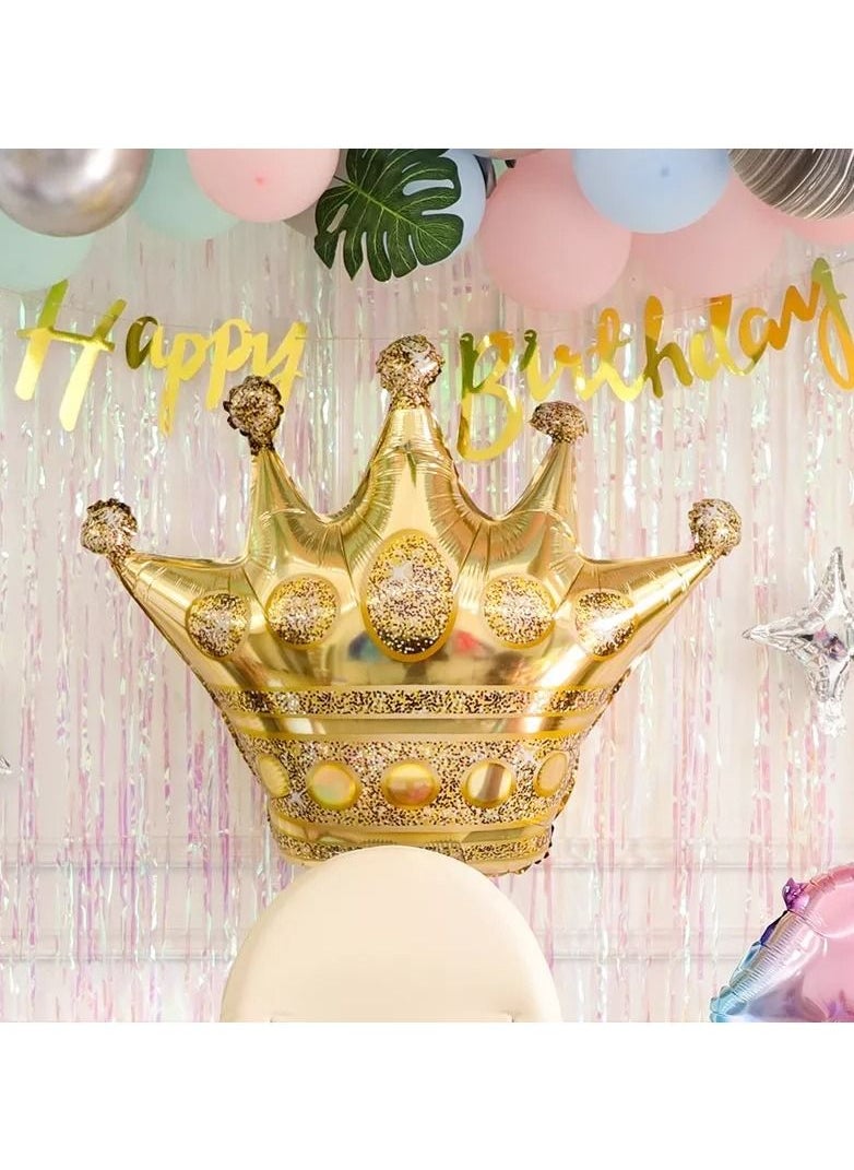 LA FIESTA - Crown Foil Balloon for Princess Birthday Decorations for Girls - Image 1