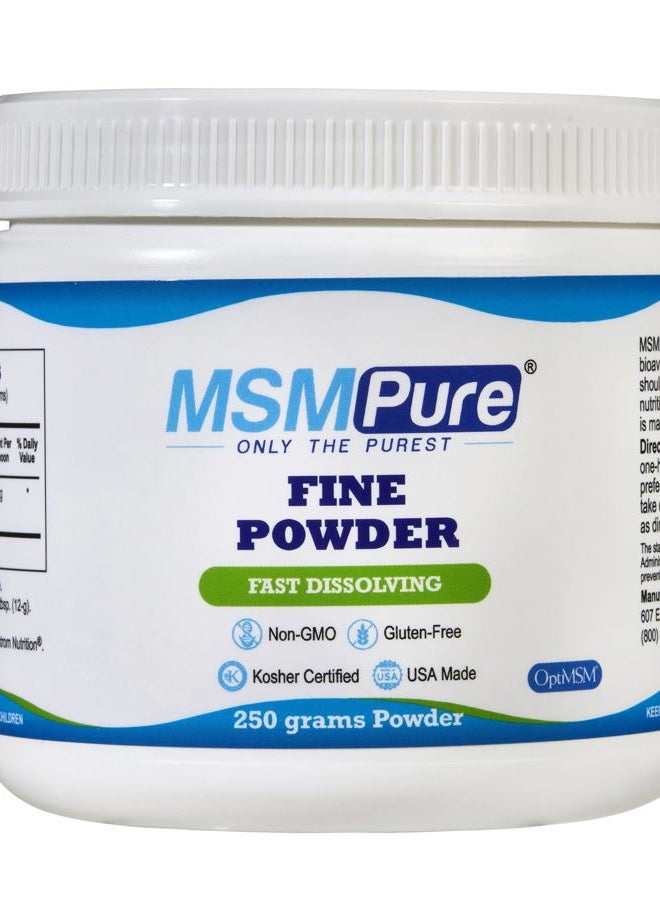 Kala Health MSMPure Fine MSM Powder Crystals – Organic Sulfur for Joint Flexibility, Skin Appearance, and Hair & Nail Support – 8.8 oz, USA Made, Distilled Flakes - Image 1