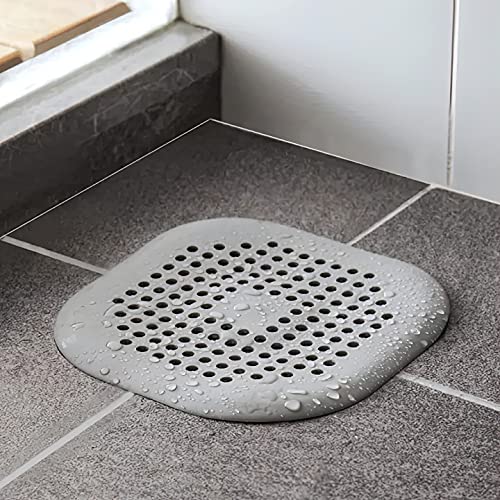 Philbinden 2 Pieces Shower Drain Hair Catcher Bathtub Stopper, Home Protectors with Sucker Water Trap Sink Cover for Bathroom Bathtub and Kitchen (Grey,White) - Image 3