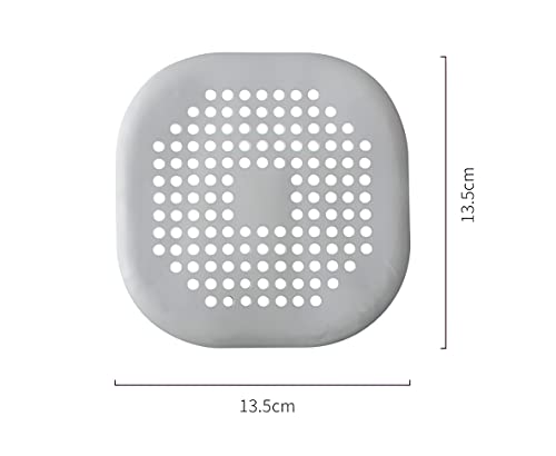 Philbinden 2 Pieces Shower Drain Hair Catcher Bathtub Stopper, Home Protectors with Sucker Water Trap Sink Cover for Bathroom Bathtub and Kitchen (Grey,White) - Image 2