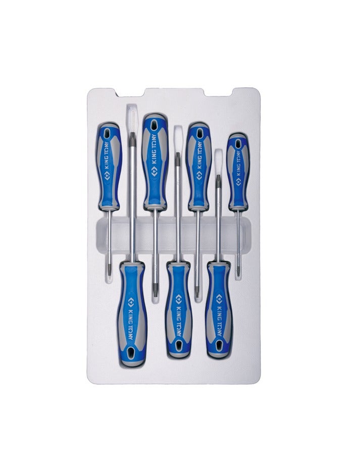 King Tony 7‑Piece Torx Screwdriver Set T10–T40 – Mechanic Screwdriver Set