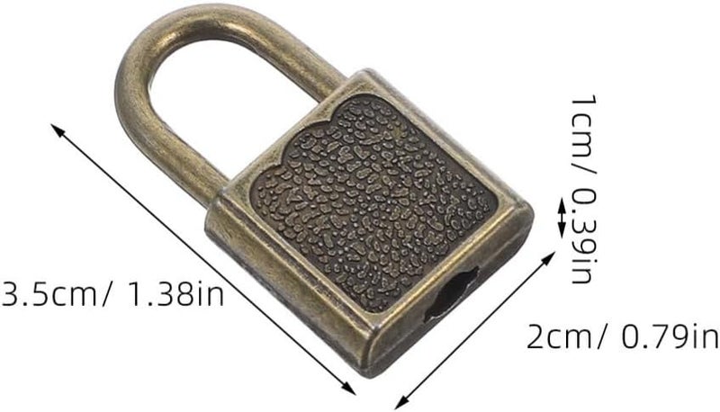 PartyKindom 10 Pack Mini Zinc Alloy Padlocks with Keys for Luggage Travel Bags Storage Boxes Cabinets - Image 3