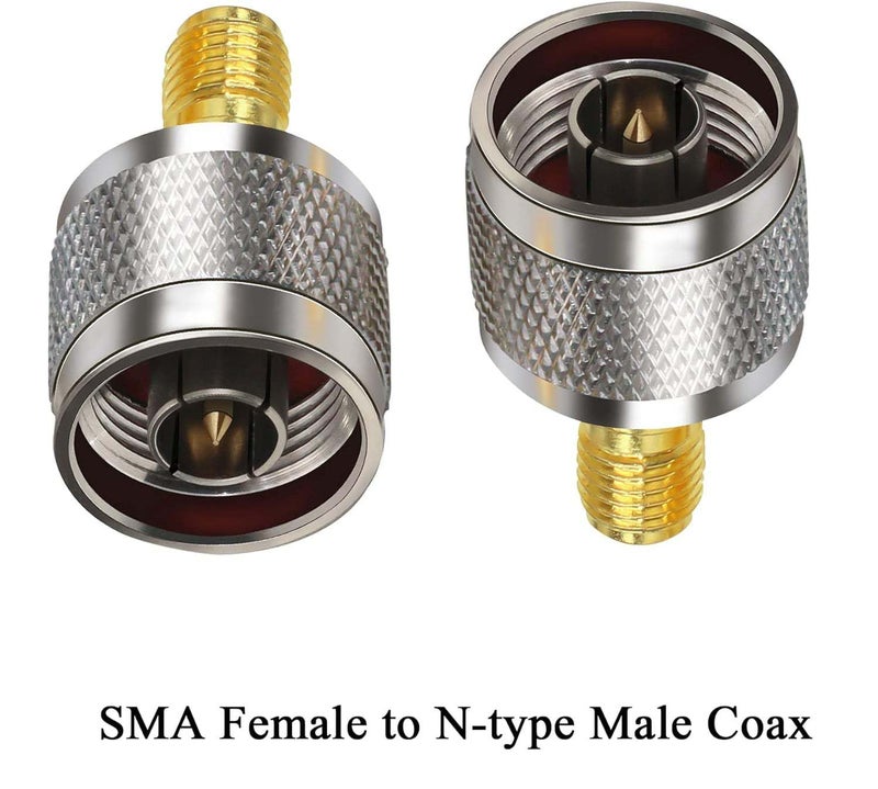 ABONIX SMA Female to N Male RF Adapter, Coaxial Connector, Adapter for RF Testing, Antennas, Wireless Communication and Broadcast Equipment (Pack of 4) - Image 5