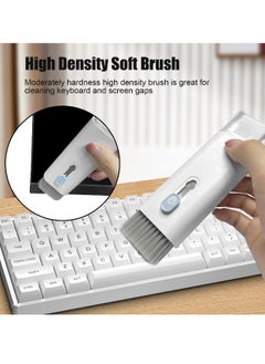 DUSALA 7 in 1 Multifunctional Cleaning Tool, Earphones Cleaner Kit for AirPods, Keyboard Cleaning Brush, Portable Electronics Cleaning Kit for Laptop, PC, Keyboard, Earphones, Cell Phone(Blue)  - Image 4