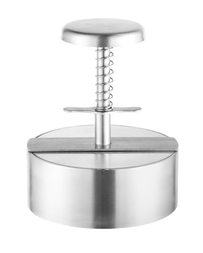 Brigii 304 Stainless Steel Burger Press 45 Hamburger Patty Maker Heavy Duty Stainless Steel Burger Press for Ground Beef Burgers Dishwasher Safe - Image 1