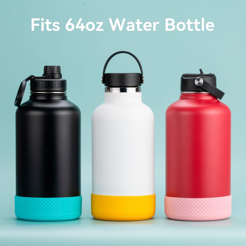 Soledea Silicone Water Bottle Protector, Bottle Boot compatible with Hydro Flask 2.0 Wide Mouth 64 oz Water Bottle, Iron Flask Wide Mouth, YETI Rambler 64 oz Bottle and Others - Image 2