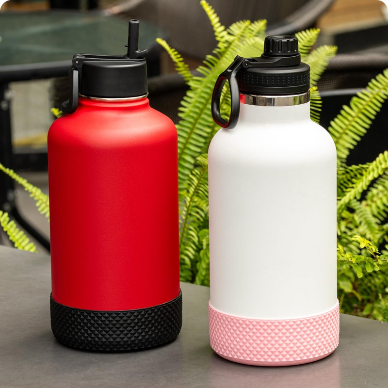 Soledea Silicone Water Bottle Protector, Bottle Boot compatible with Hydro Flask 2.0 Wide Mouth 64 oz Water Bottle, Iron Flask Wide Mouth, YETI Rambler 64 oz Bottle and Others - Image 3