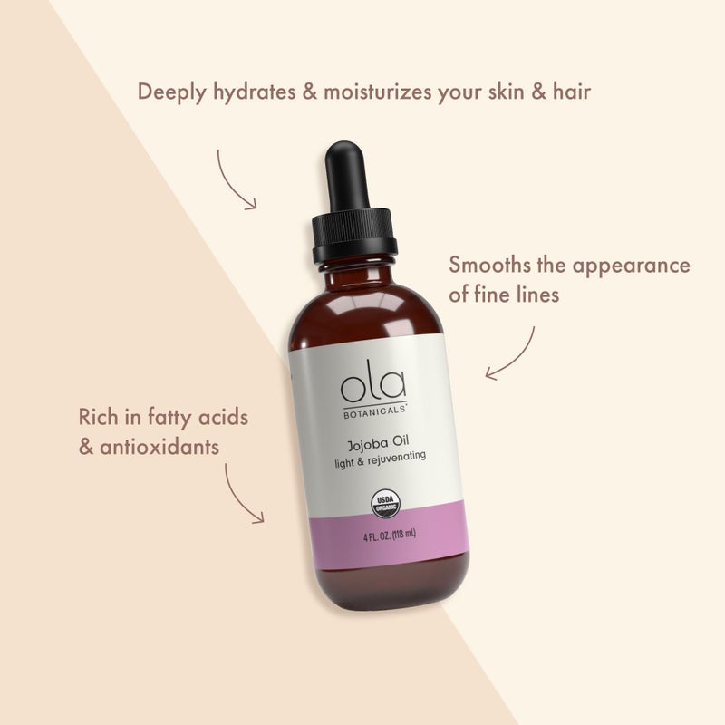 Dr. Mercola, Organic Jojoba Oil, 4 oz (118 mL), Ideal for all Skin and Hair Types, non Allergenic and non Comedogenic, non GMO, Soy Free, Gluten Free, USDA Organic - Image 4