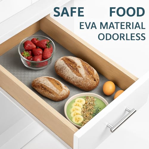 AERYS Food Grade Washable Anti Slip Mat/Sheet Waterproof, Washable Shelf Liner Roll Sheet for Kitchen, Bathroom, Drawers, Cabinets, Fridge & Table Mat (1, 45 Cm x 500 Cm Roll) - Image 5