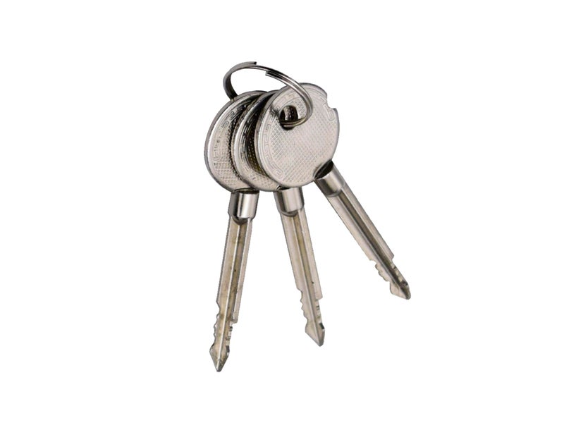 RAB Sliding Locks MS (Iron) for Doors with Security Locking Mechanism and Safety Purpose (Code:- Lock C-024 Star Key, Keys:- 2 Star Keys) (Pack of:- 1 pcs Lock) - Image 5