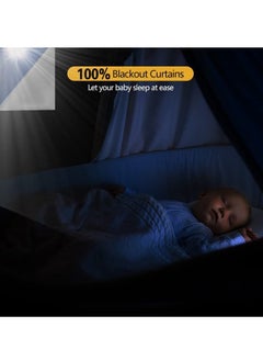 Alruht DIY Blackout Curtains with Self Adhesive Fasteners, Portable Blackout Curtain for Bedroom Nursery and Attic, 78*57 inch  - Image 4