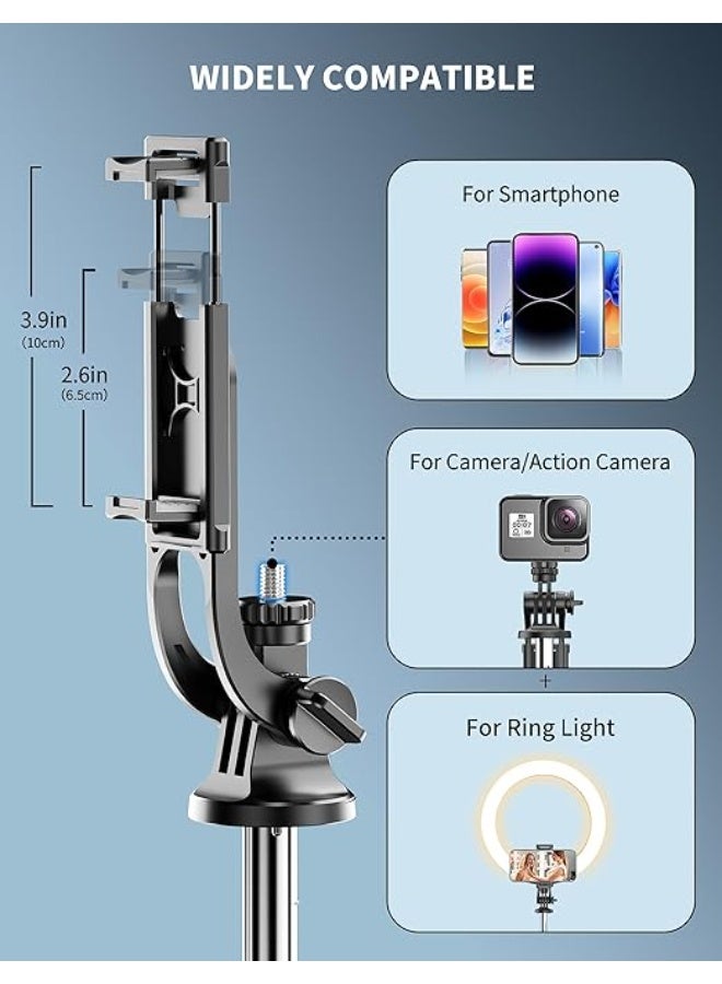 71" All-in-One Extendable Phone Tripod & Selfie Stick – Wireless Remote, 360° Rotation for Smartphones and Cameras - Image 4