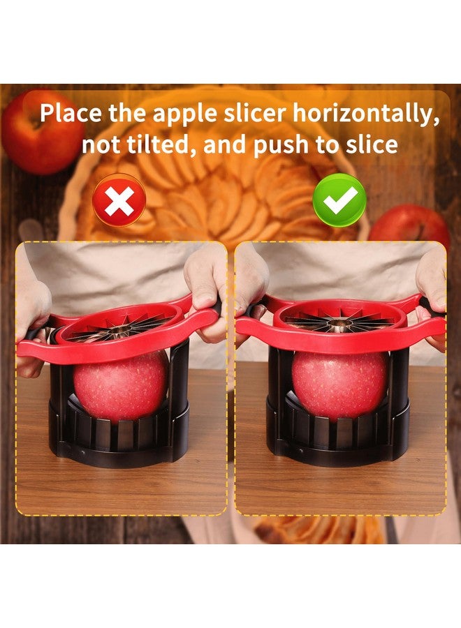 Newness [Upgraded] Newness 5.12 Inch Large Apple Slicer, Cut 16 Thin Slices All the Way Through, HEAVY - DUTY Stainless Steel Apple Corer & Slicer for Fruits & Vegetables - Dishwasher Safe - Image 5