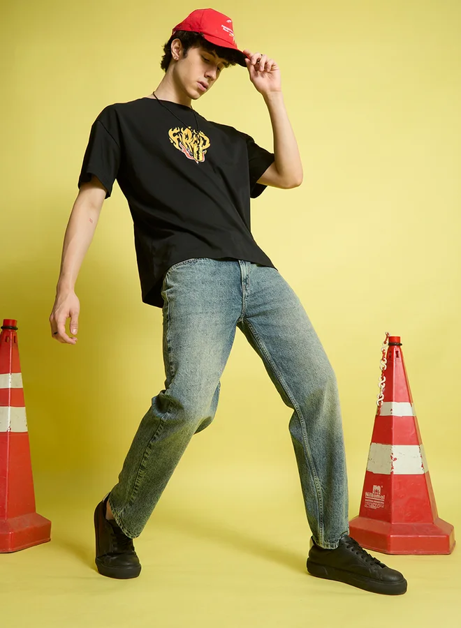 Styli Men Relaxed Fit Faded Jeans By Bene Kleed