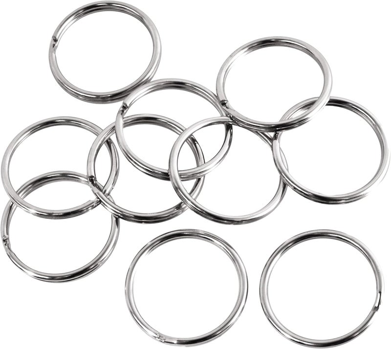 Realeather Crafts BKR12510 Split Key Rings 10 Pack 125 Nickel - Image 2