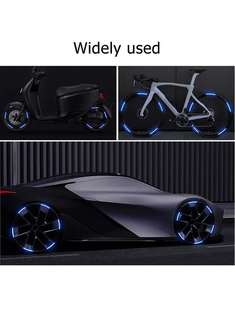 GUDOO Reflective Car Wheel Rim Stickers 20pcs Night Safety Warning Car Stickers Anti Scratch Reflective Stickers Car Motorcycle Wheel Safety Decorative Car Decals Universal for Car Vehicle Truck - Image 4