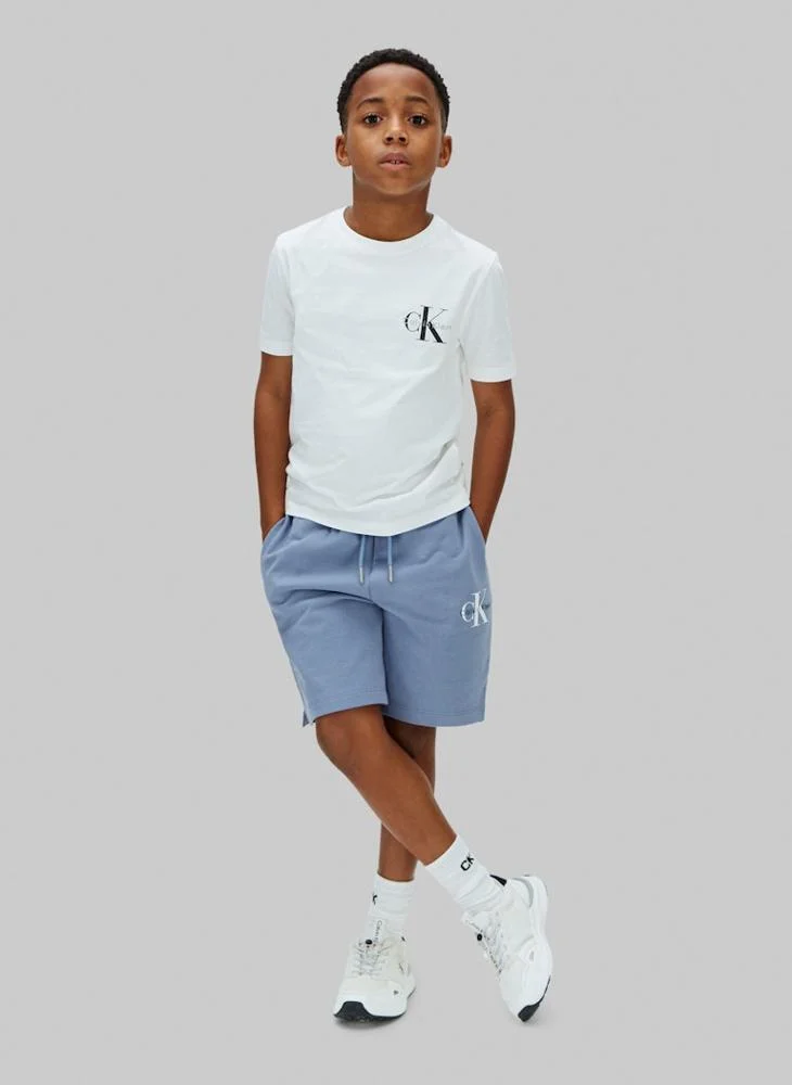 Calvin Klein Jeans  Youth Monologo Relaxed Fit Shorts for Men | Best Price UAE
