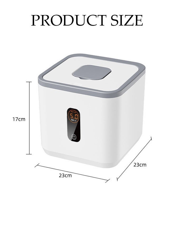 DUNISO Rice Dispenser, Airtight Household Rice Storage Container with Free Measuring Cup, Multifunctional Moisture Insect-proof Food-grade Rice Organizer - Image 2