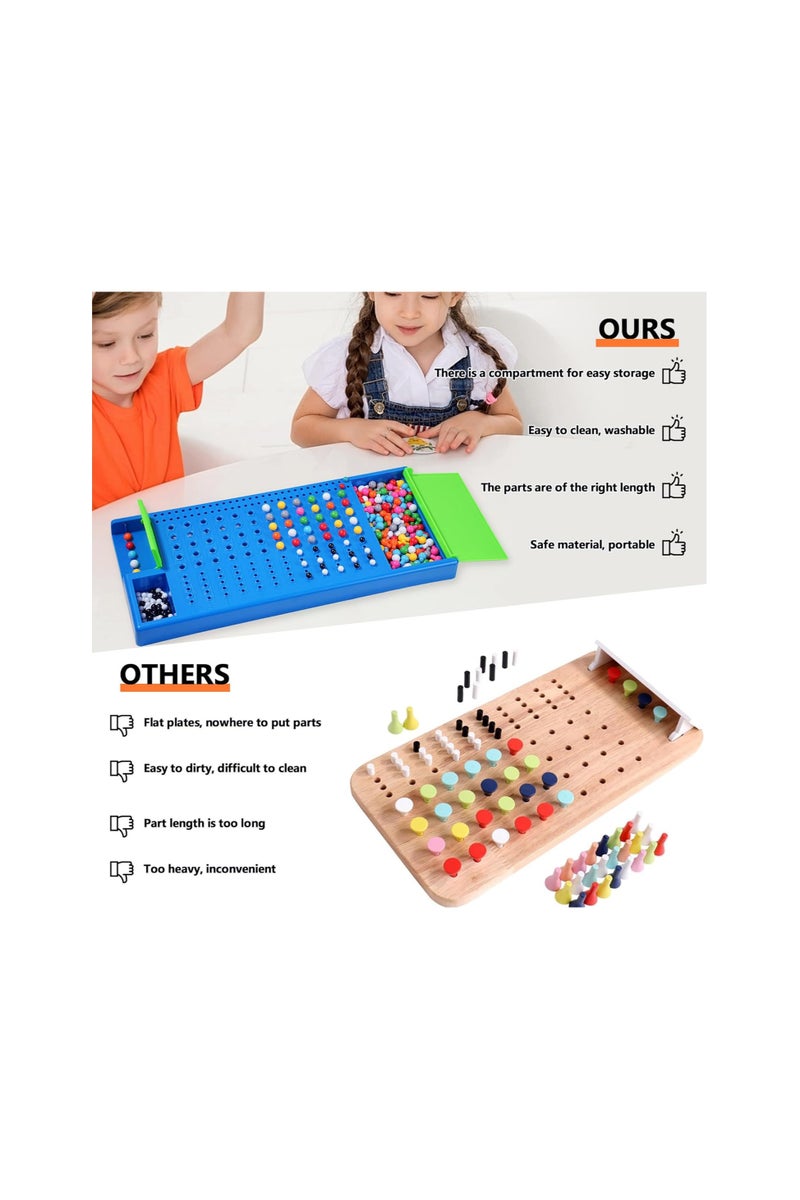 Board Code Finder Logic, Master Mind Superbrain Strategy Game Family Board for Families and Children, Educational Toy for Children and Adults - Image 5