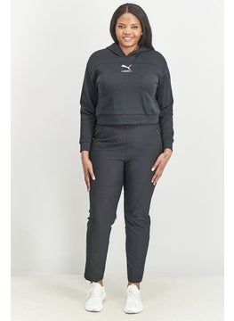 PUMA Women Regular Fit Hooded Long Sleeve Sweatshirt, Black  - Image 3
