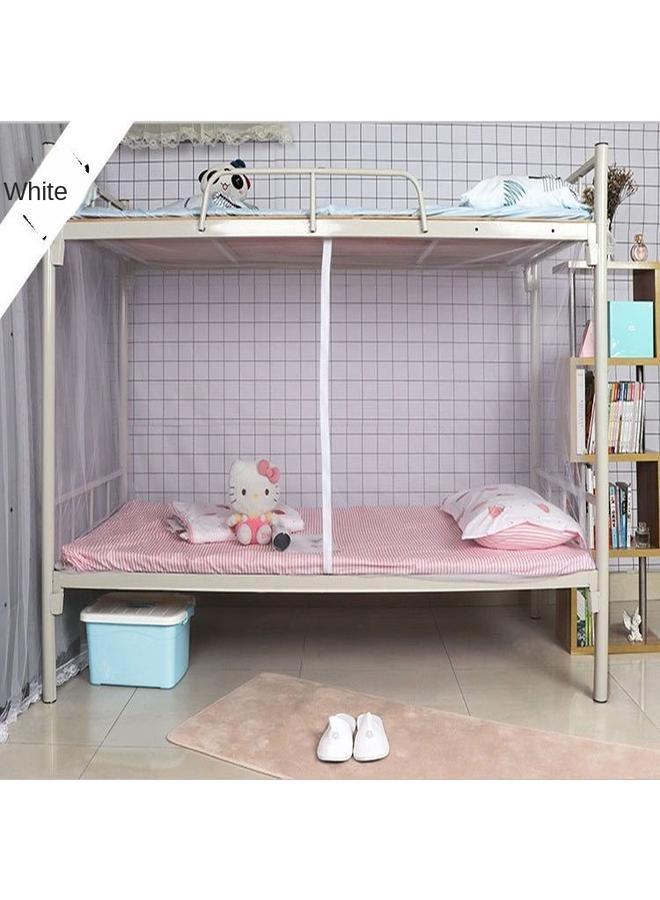 Bluejw Mosquito Net Student Dormitory Upper Bed Side Door Zipper 0.9m Female Single Bed Dormitory Upper And Lower Bed Bracket Rod New Product - Image 1