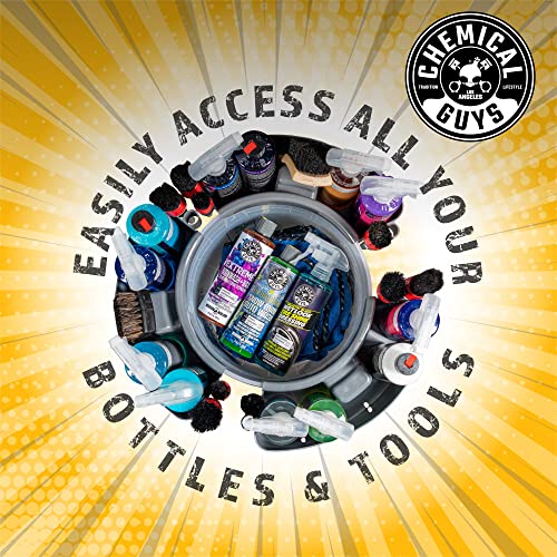 Chemical Guys ACC621 Freeloader Bucket & Dolly Organizer, Black, Keep Soap and Water in The Bucket and Your Supplies Organized, Great for Washing Cars, Trucks, Motorcycles, SUVs, RVs & More - Image 4