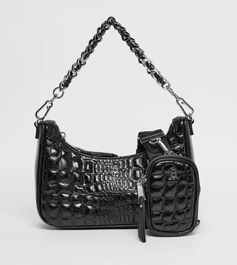 ستيف مادن BVITAL-4 Black Women Crossbody Bag