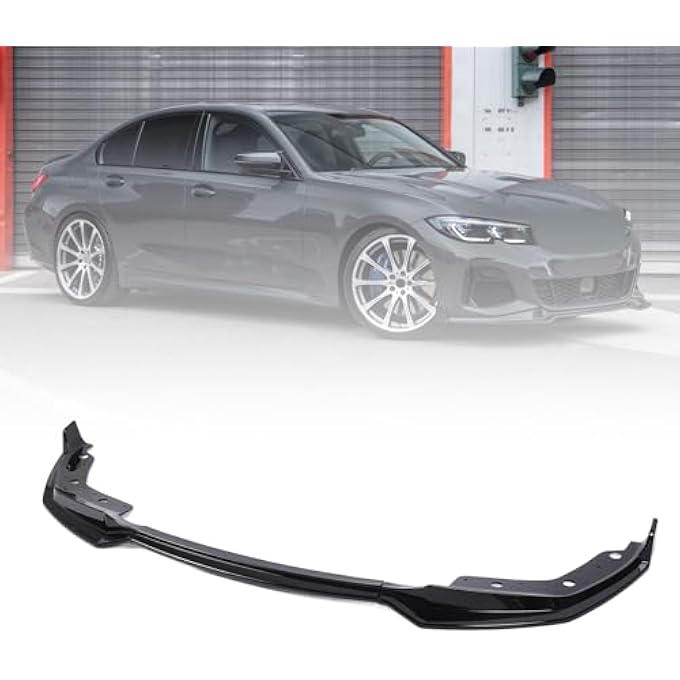 Eujgoov Front Bumper Lip Splitter for 3 Series G20 G21, ABS Gloss Black Spoiler with Improved Aerodynamics, Easy Installation for 320i 330i 330e M340i 2019-2022 - Image 5