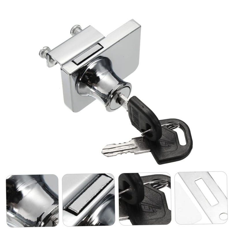 Zinc Alloy Sliding Glass Door Lock 5 8mm For Home Security Display Case - Image 3