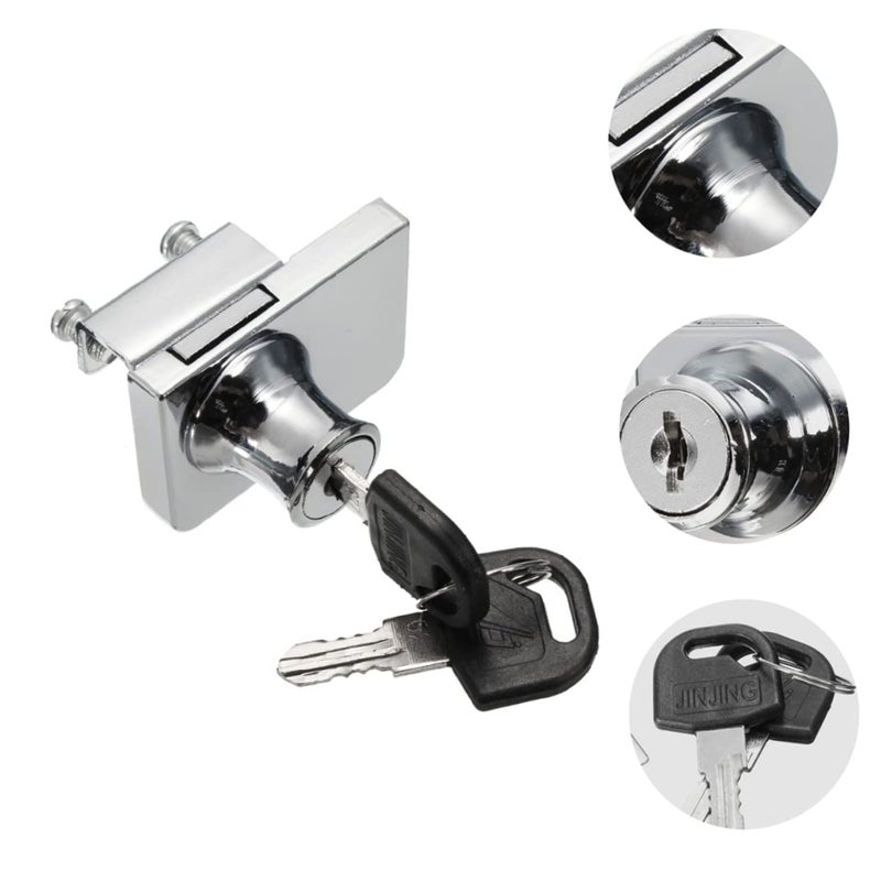 Zinc Alloy Sliding Glass Door Lock 5 8mm For Home Security Display Case - Image 4